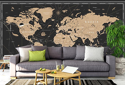 Fototapeta Kontinenty sveta World map 2000